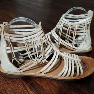 Kickers Leather Gladiator Sandals with dangle beads 39
